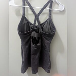ALO Yoga tank charcoal grey size S